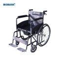 silla de ruedas manual de ancianos para ancianos reclinados completamente